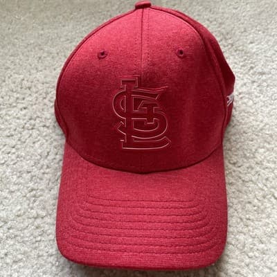St Louis Cardinals Hat New Era Flex Small-Medium MLB Rare All Red - Thumbnail 2