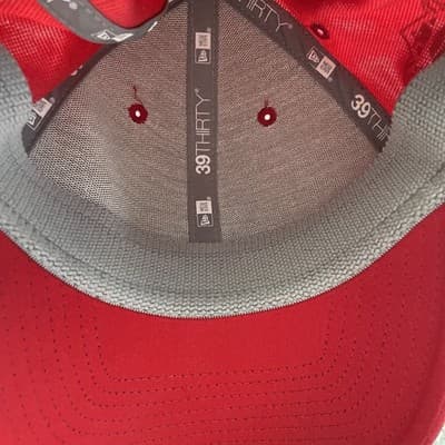 St Louis Cardinals Hat New Era Flex Small-Medium MLB Rare All Red - Thumbnail 8