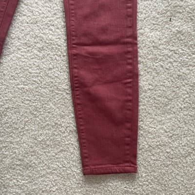 Women's Lila Ryan Maroon Skinny Jeans Size 26 - Thumbnail 7