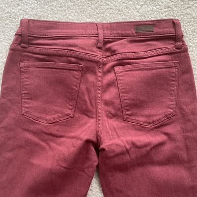 Women's Lila Ryan Maroon Skinny Jeans Size 26 - Thumbnail 11