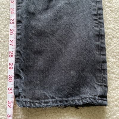 Polo Ralph Lauren Hampton Straight Leg Distressed Black Jeans Mens 34x32 - Thumbnail 7