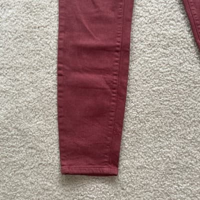 Women's Lila Ryan Maroon Skinny Jeans Size 26 - Thumbnail 6