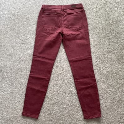 Women's Lila Ryan Maroon Skinny Jeans Size 26 - Thumbnail 10