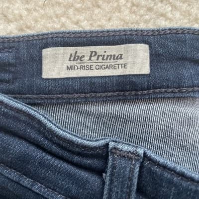 Adriano Goldschmied Jeans Womens Size 30R Prima Mid Rise Cigarette Preowned - Thumbnail 2