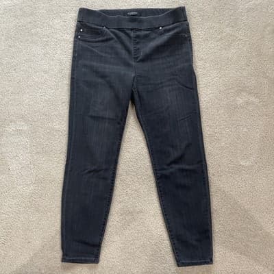 Liverpool Womens Jeans Size 14/32 Stretch Black Preowned Good - Thumbnail 3