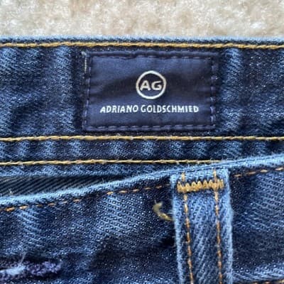 Adriano Goldschmeid Jeans The Protege Straight Leg Distressed 34x32 - Thumbnail 2