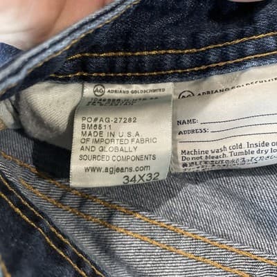 Adriano Goldschmeid Jeans The Protege Straight Leg Distressed 34x32 - Thumbnail 4
