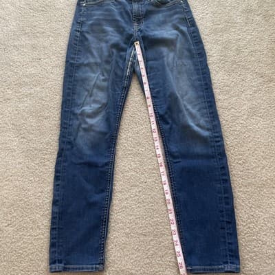 7 For All Mankind Jeans Jen7 Ankle Skinny Womens Size 2 Preowned - Thumbnail 5