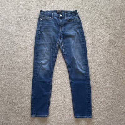 7 For All Mankind Jeans Jen7 Ankle Skinny Womens Size 2 Preowned - Thumbnail 2