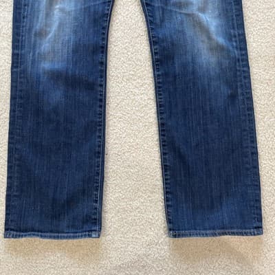 Adriano Goldschmeid Jeans The Protege Straight Leg Distressed 34x32 - Thumbnail 7