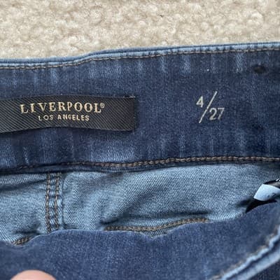 Liverpool Jeans High Rise Ankle Womens Size 4/27 Preowned Blue - Thumbnail 3