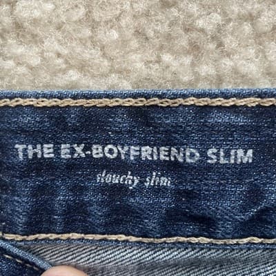 Adriano Goldschmied Womens Jeans Size 24R Distressed Ex-Boyfriend Slim Blue - Thumbnail 5
