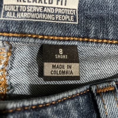 Carhartt Relaxed Fit Womens Jeans Size 8 Short Preowned Blue - Thumbnail 3