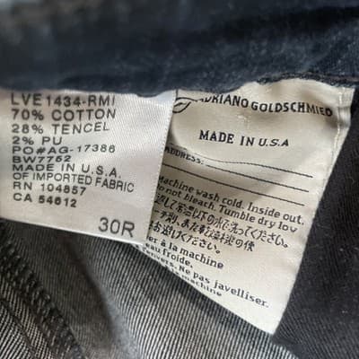 Adriano Goldschmied Jeans Womens Size 30R Prima Mid Rise Cigarette Preowned - Thumbnail 4