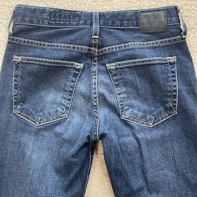 Adriano Goldschmied Womens Jeans Size 24R Distressed Ex-Boyfriend Slim Blue - Thumbnail 10