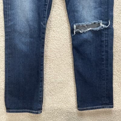 Adriano Goldschmied Womens Jeans Size 24R Distressed Ex-Boyfriend Slim Blue - Thumbnail 3