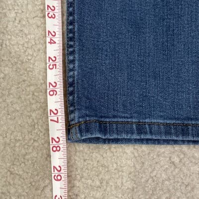 Carhartt Relaxed Fit Womens Jeans Size 8 Short Preowned Blue - Thumbnail 6