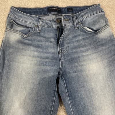 Lucky Brand Womens Jeans Low Rise Crop Lolita Size 10/30 Blue - Thumbnail 2