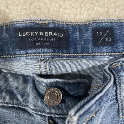 Lucky Brand Womens Jeans Low Rise Crop Lolita Size 10/30 Blue - Thumbnail 3
