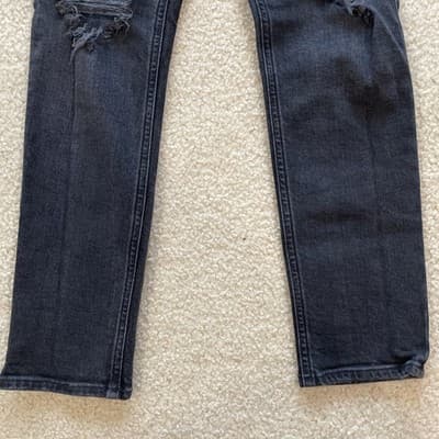 Agolde Womens Jeans Size 26 Black Distressed Preowned Excellent - Thumbnail 7