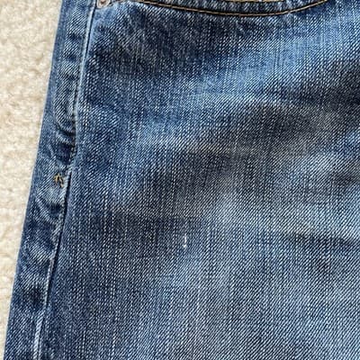 Adriano Goldschmeid Jeans The Protege Straight Leg Distressed 34x34 Blue - Thumbnail 7