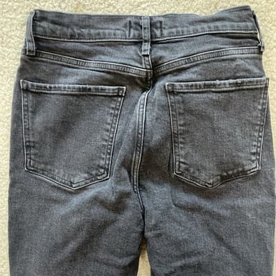 Agolde Womens Jeans Size 26 Black Distressed Preowned Excellent - Thumbnail 11