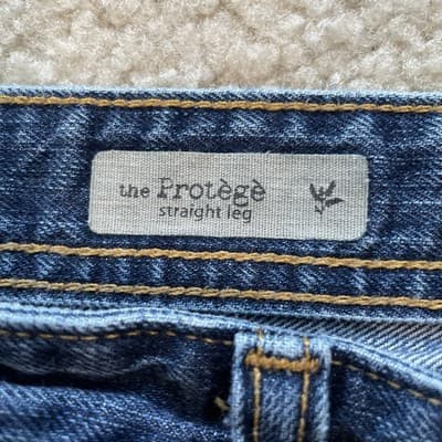 Adriano Goldschmeid Jeans The Protege Straight Leg Distressed 34x34 Blue - Thumbnail 3