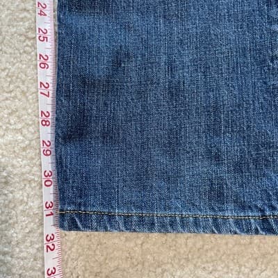 Adriano Goldschmeid Jeans The Protege Straight Leg Distressed 34x34 Blue - Thumbnail 9
