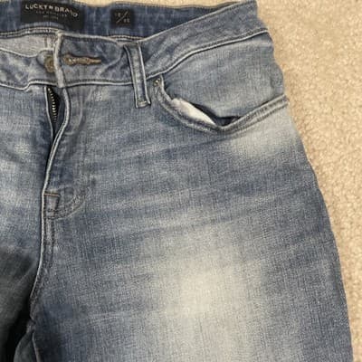 Lucky Brand Womens Jeans Low Rise Crop Lolita Size 10/30 Blue - Thumbnail 5