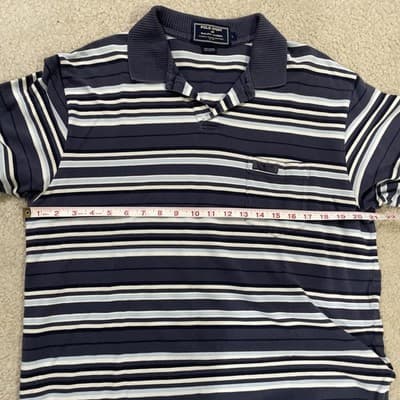 Polo Sport Ralph Lauren Mens Large Striped Logo Preowned - Thumbnail 7