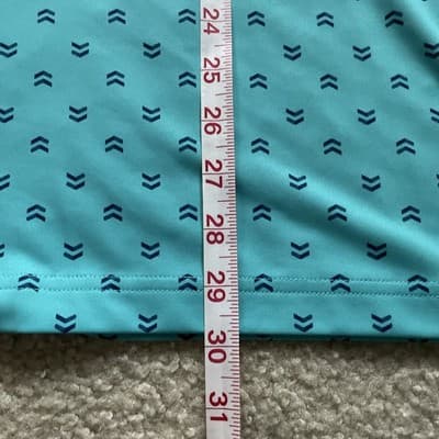 Cutter and Buck Golf Polo Teal w Blue Arrows Mens 2xl Preowned - Thumbnail 6