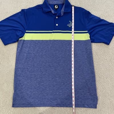 Footjoy Golf Polo Pinehurst 1895 Logo Mens Large Preowned Polyester - Thumbnail 4