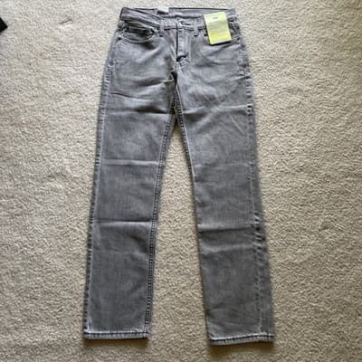 Levis 514 Straight Jeans Mens 29x32 Gray NWT - Thumbnail 2