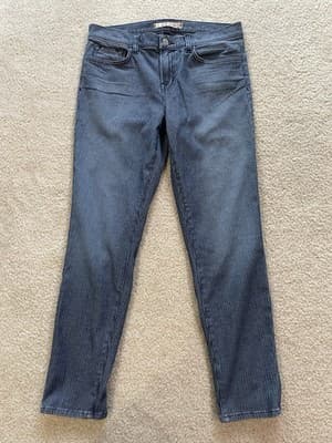 J Brand Womens Cass Vin Stripe w Zippers at Ankles Size 30 Preowned Excellent - Thumbnail 2