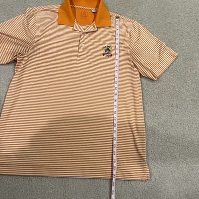Cutter And Buck Golf Polo Us Open Oakmont 2016 Logo Mens Medium Preowned Orange - Thumbnail 5
