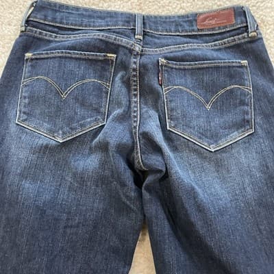 Levis Bold Curve Bootcut Jeans Womens Size 28 Preowned Excellent Blue - Thumbnail 8
