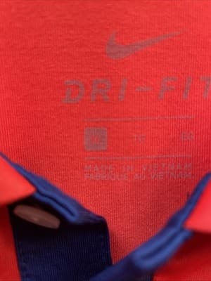 Nike Dri Fit Golf Polo Red-Orange Mens Size xl Preowned Excellent - Thumbnail 3