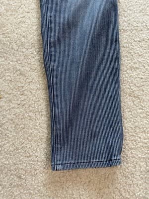J Brand Womens Cass Vin Stripe w Zippers at Ankles Size 30 Preowned Excellent - Thumbnail 4