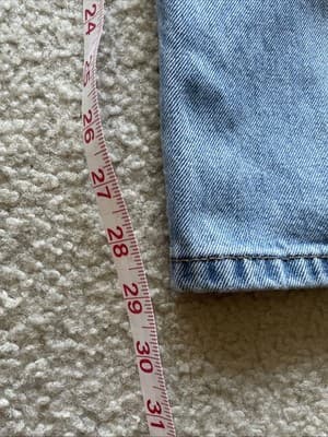 Levis 505 Regular Fit Jeans Mens Size 36x29 Light Blue Preowned Good - Thumbnail 5
