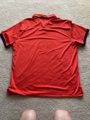 Nike Dri Fit Golf Polo Red-Orange Mens Size xl Preowned Excellent - Thumbnail 11