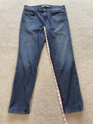 J Brand Womens Cass Vin Stripe w Zippers at Ankles Size 30 Preowned Excellent - Thumbnail 8