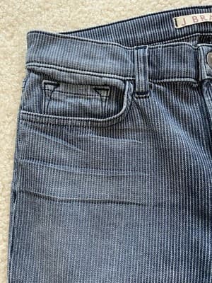 J Brand Womens Cass Vin Stripe w Zippers at Ankles Size 30 Preowned Excellent - Thumbnail 5