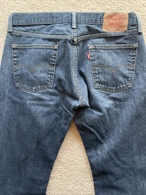 Levis 514 Straight Jeans Mens 34x30 Blue Preowned Good - Thumbnail 2