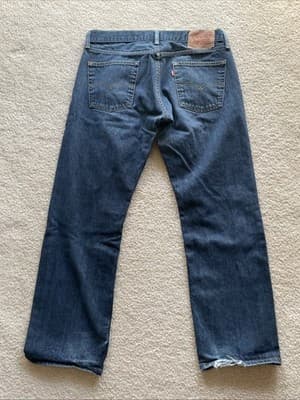Levis 514 Straight Jeans Mens 34x30 Blue Preowned Good - Thumbnail 3