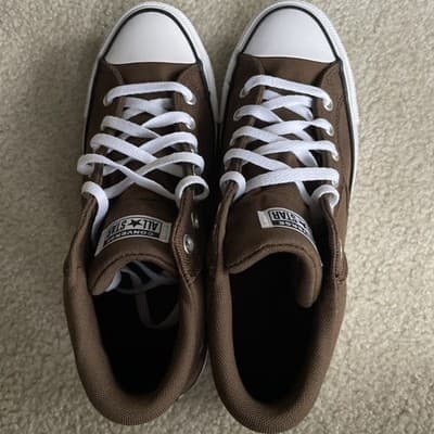 NWB Converse Malden St Mid Grounded Brown Canvas Sneakers Men 10.5 Women 12.5 - Thumbnail 6