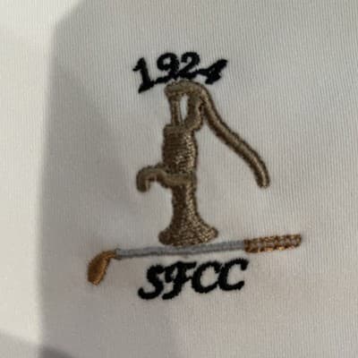 Golf Polos Womens Size Medium Lot of 2, Country Club Logos, White Footjoy Norman - Thumbnail 5