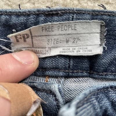 Free People Jeans Zipper Ankle Womens Size 27 Preowned Good - Thumbnail 2