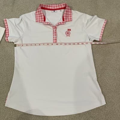 Golf Polos Womens Size Medium Lot of 2, Country Club Logos, White Footjoy Norman - Thumbnail 14