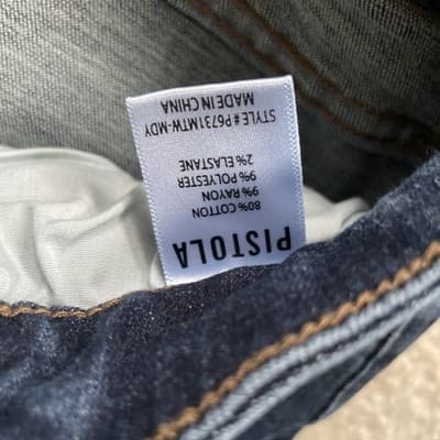 Pistola Womens Jeans Size 28 Dark Blue Preowned Excellent - Thumbnail 4