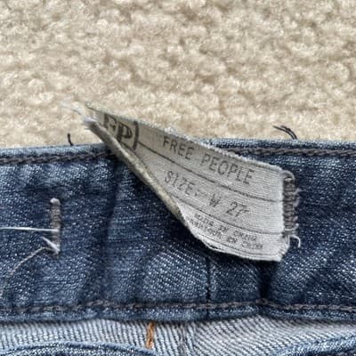Free People Jeans Zipper Ankle Womens Size 27 Preowned Good - Thumbnail 3